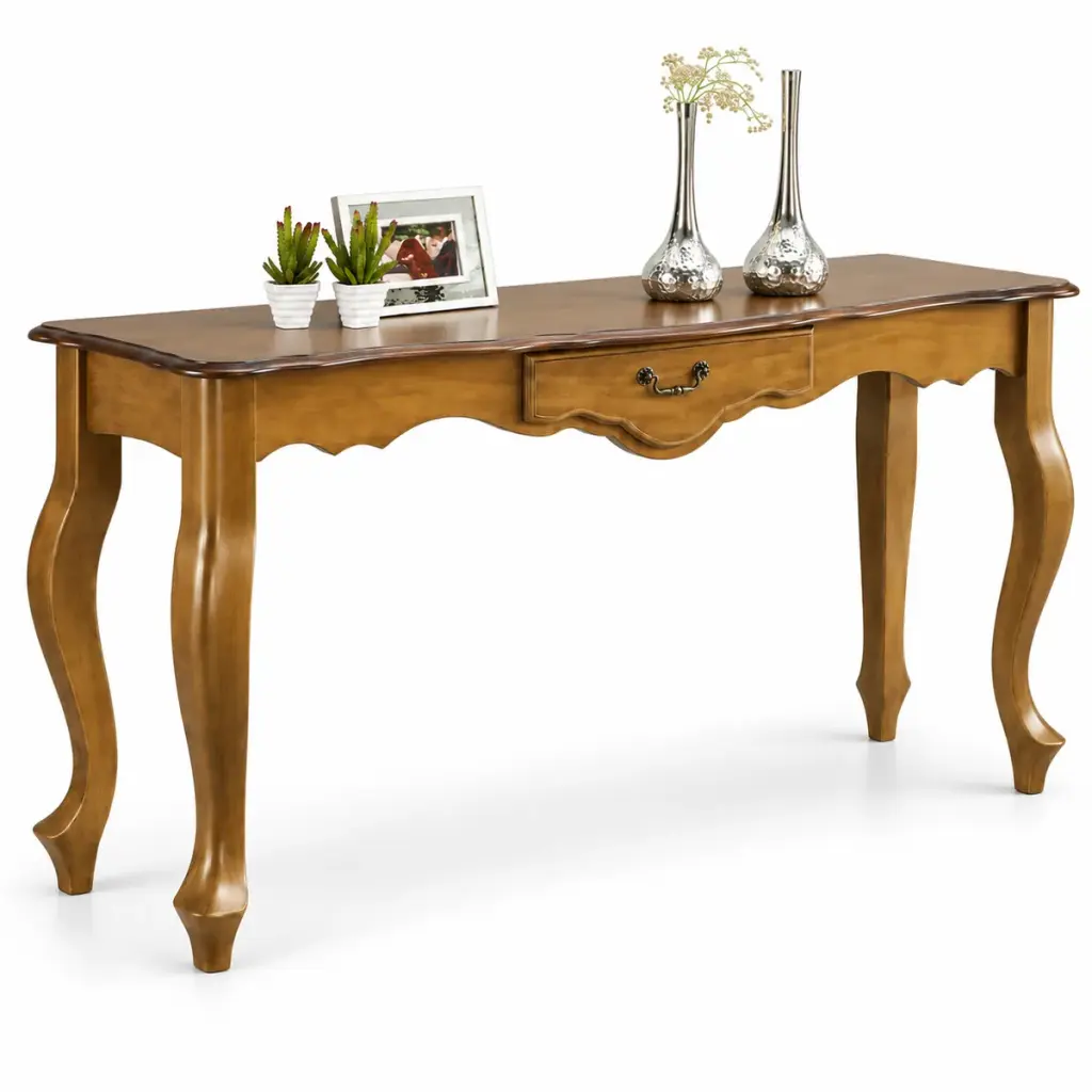 Antique Gold Cabriole Console — photo 2