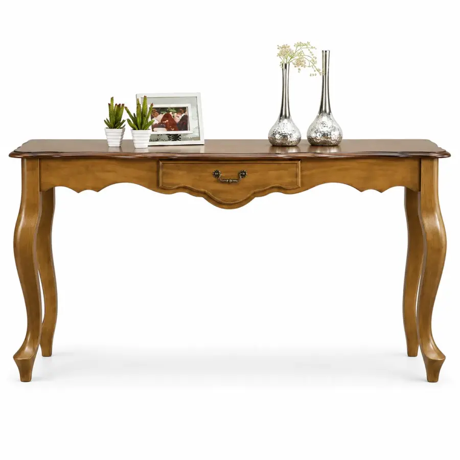 Antique Gold Cabriole Console