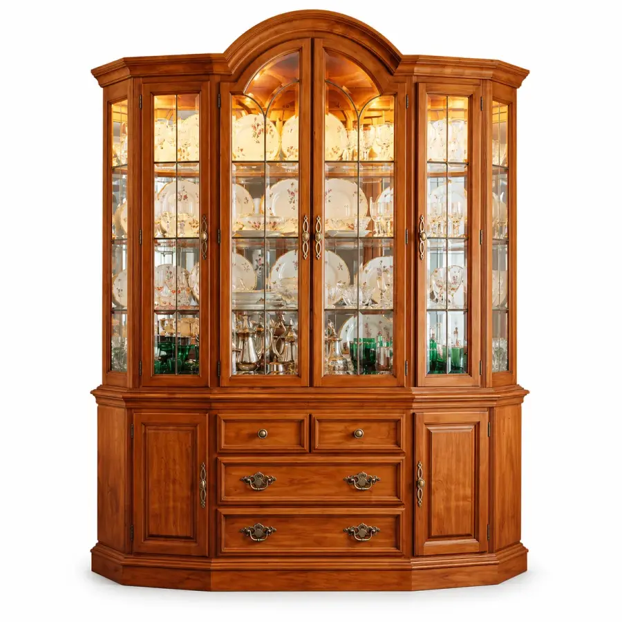 Arched Crown Display Hutch