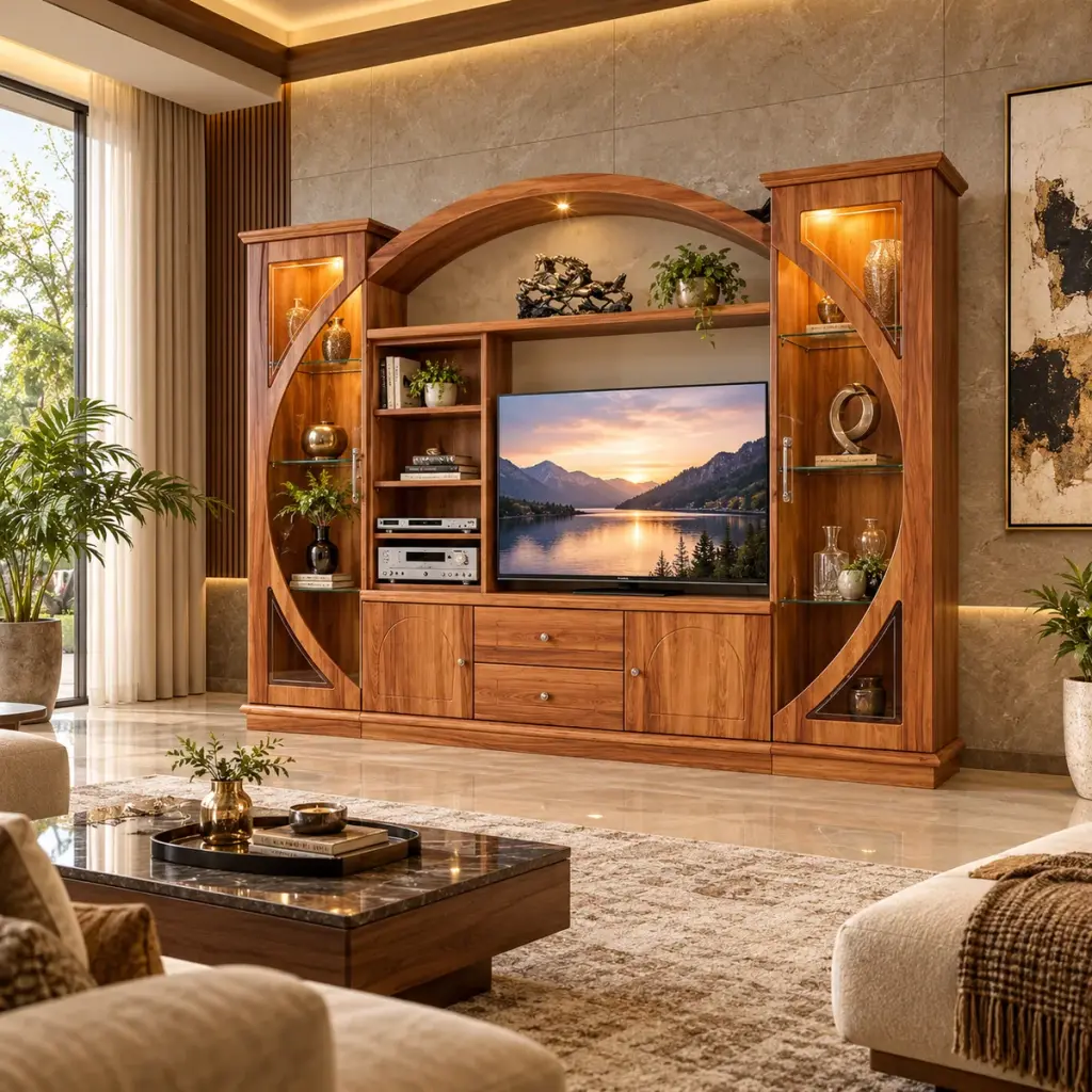 Arched Entertainment Wall — photo 3