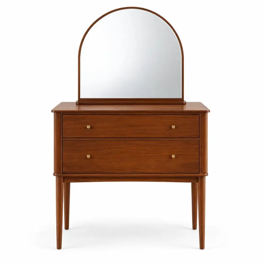 Arched Mirror Vanity Chest