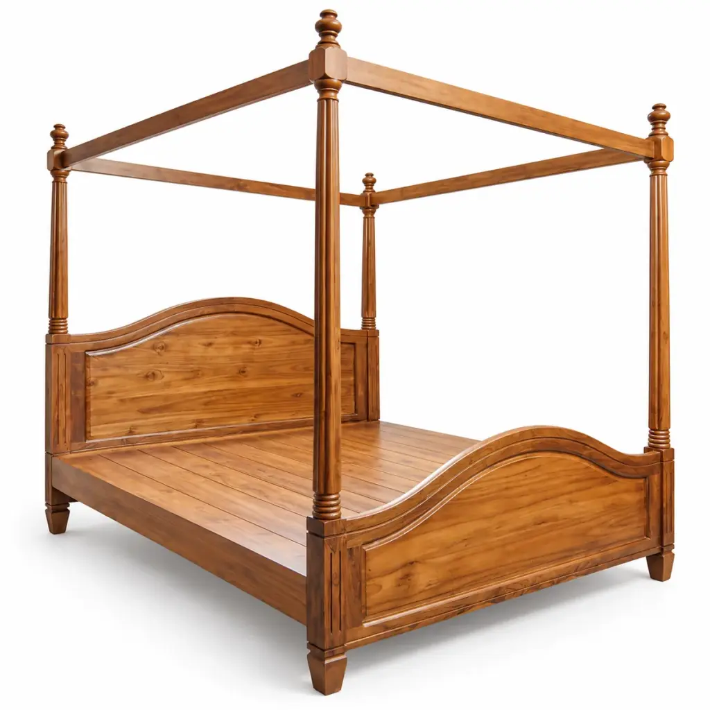 Arched Panel Canopy Bed — photo 2