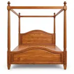 Arched Panel Canopy Bed – solid teak, Teakwood Factory