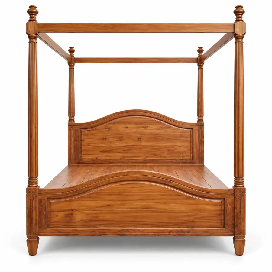 Arched Panel Canopy Bed
