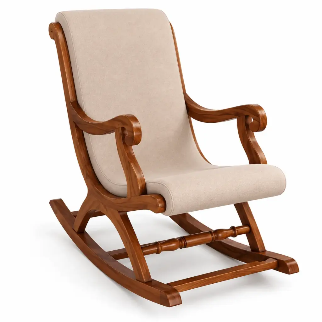 Blush Scroll-Arm Rocker — photo 2