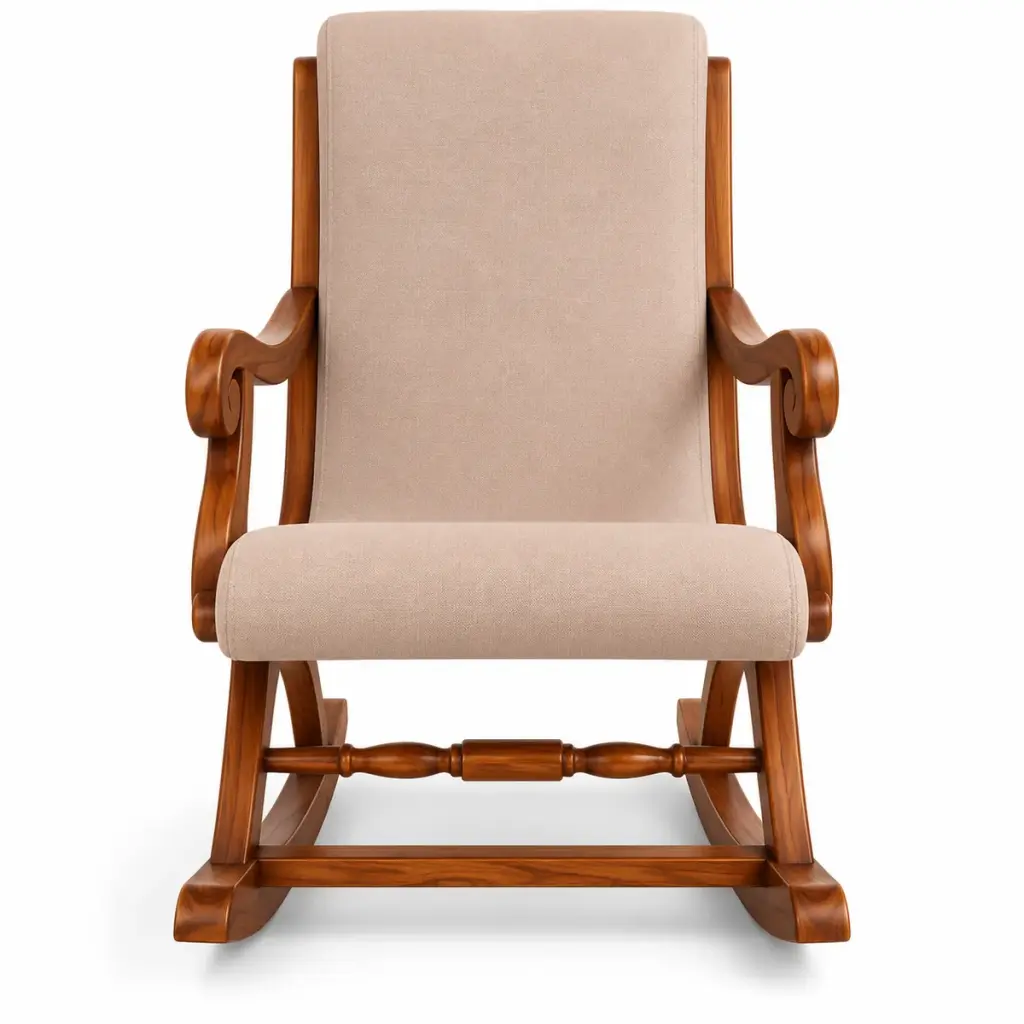 Blush Scroll-Arm Rocker — photo 1