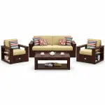 Bookshelf-Arm Sofa Set – solid teak, Teakwood Factory