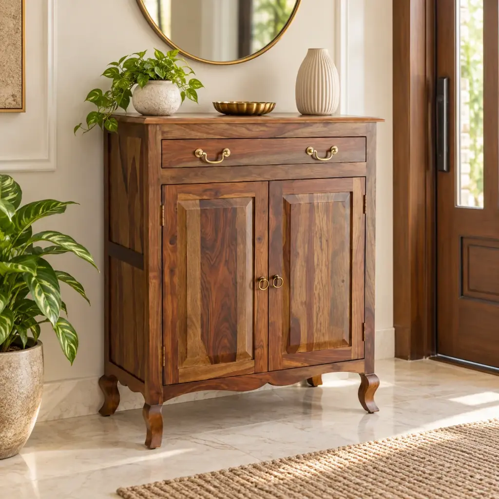 Cabriole-Leg Shoe Cabinet — photo 3