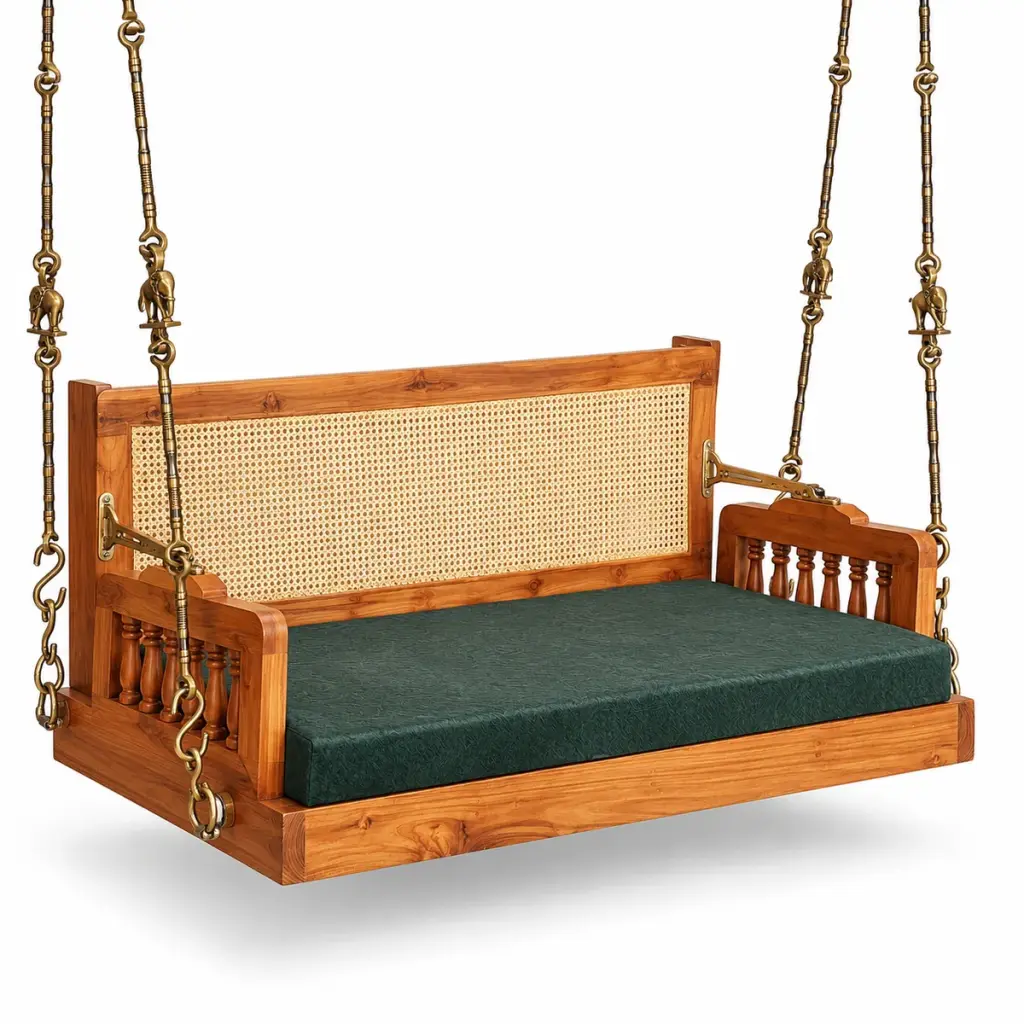 Cane-Back Hanging Swing — photo 2