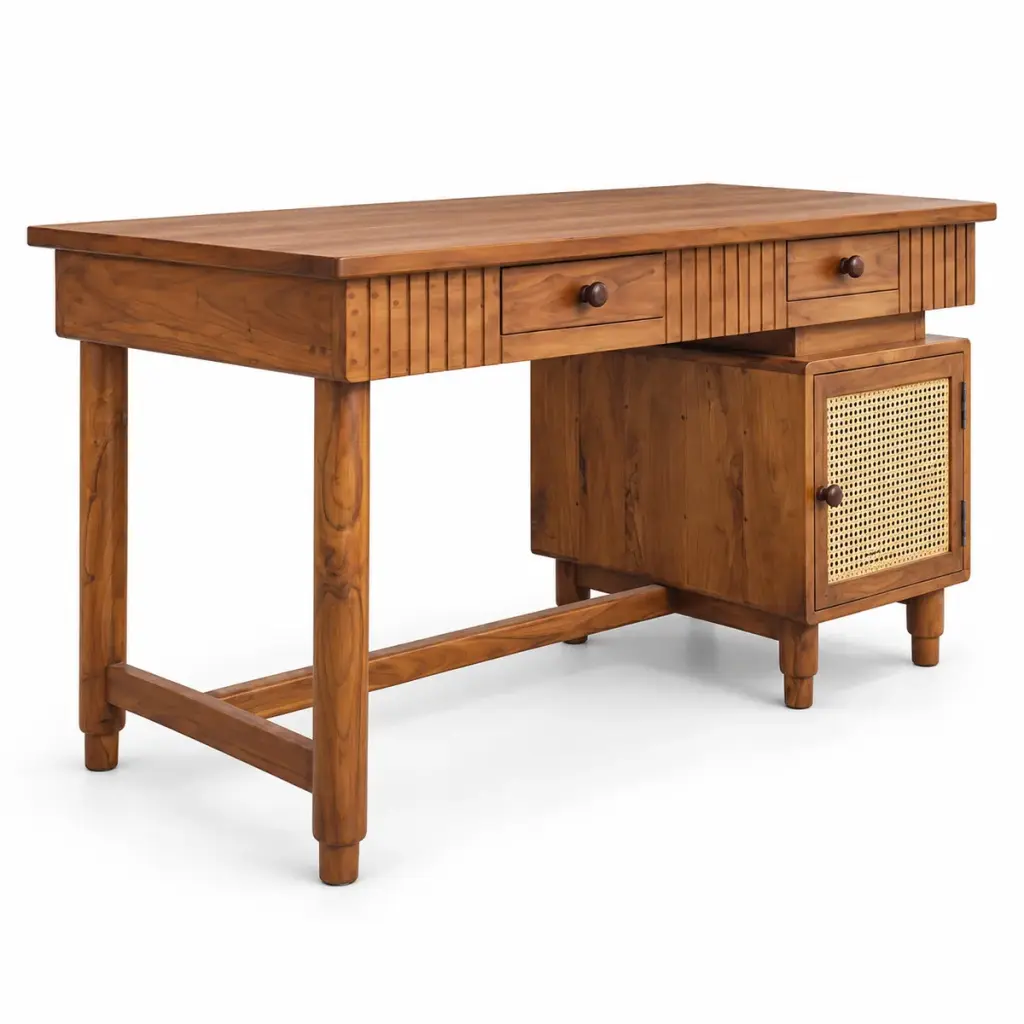 Cane Cabinet Study Desk — photo 2