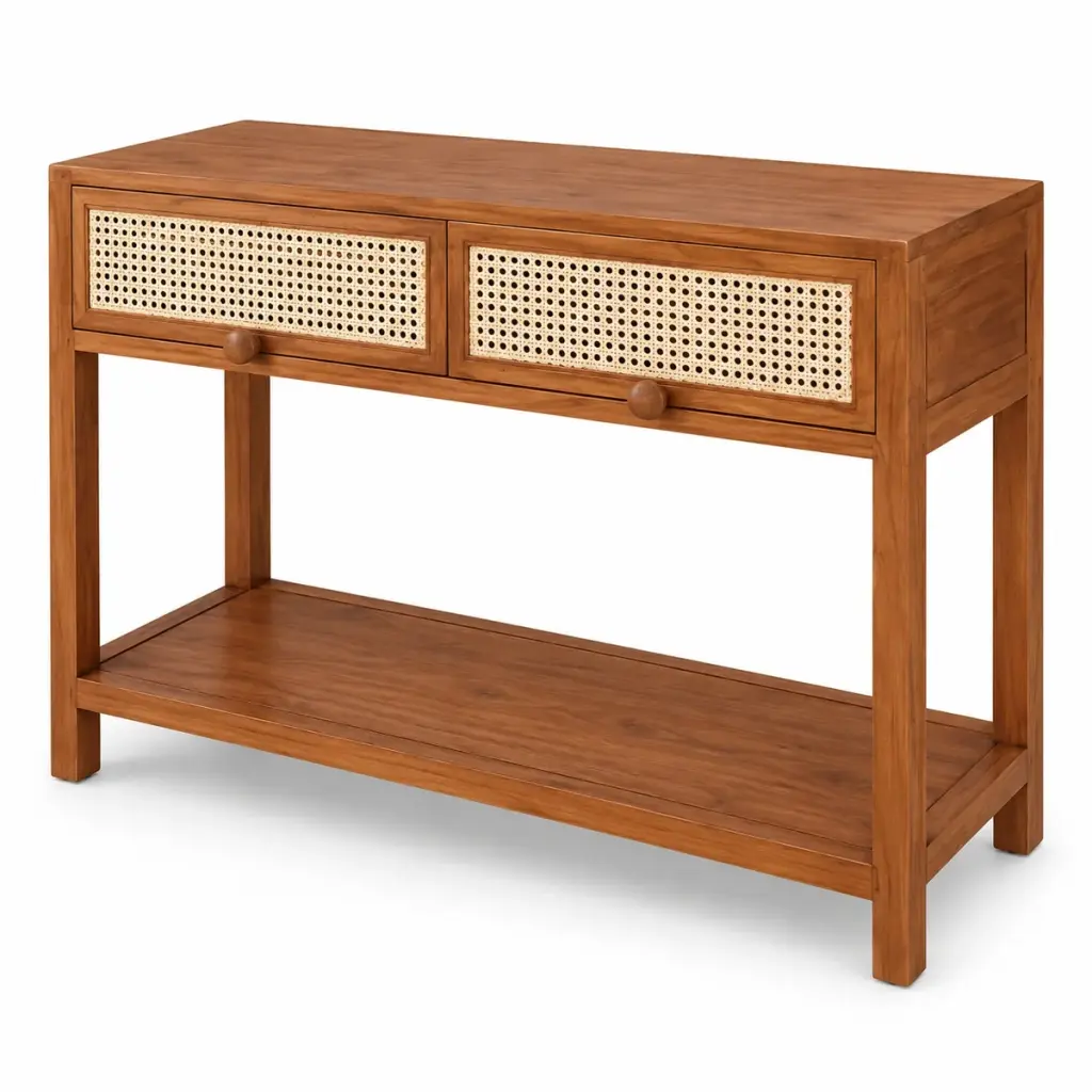 Cane-Drawer Console — photo 2