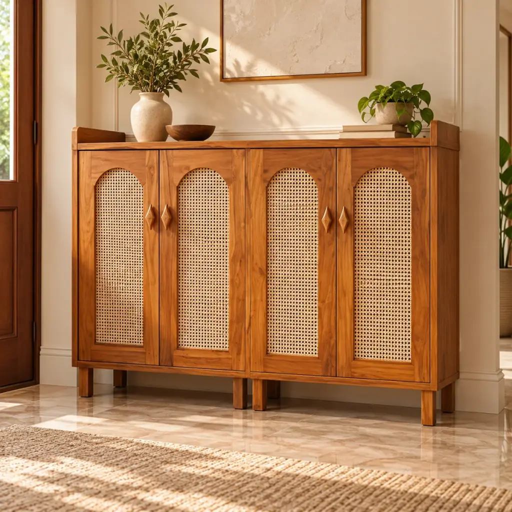 Cane Four-Door Sideboard — photo 3