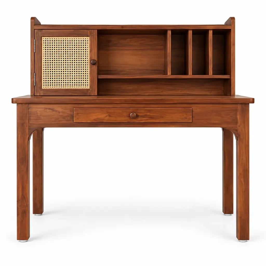 Cane Hutch Writing Desk — photo 1