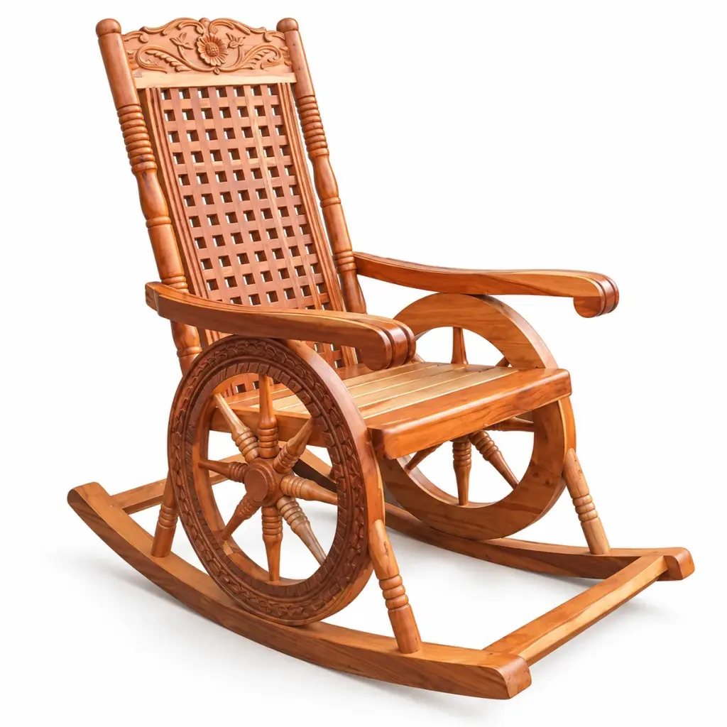 Carved Cane Wheel Rocker — photo 2
