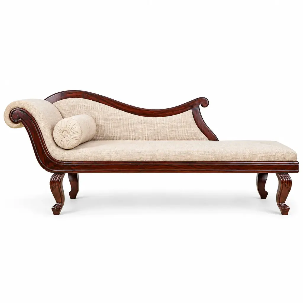 Carved Chaise Diwan — photo 1