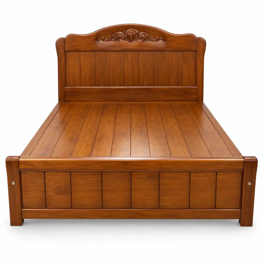 Carved Crest Cot