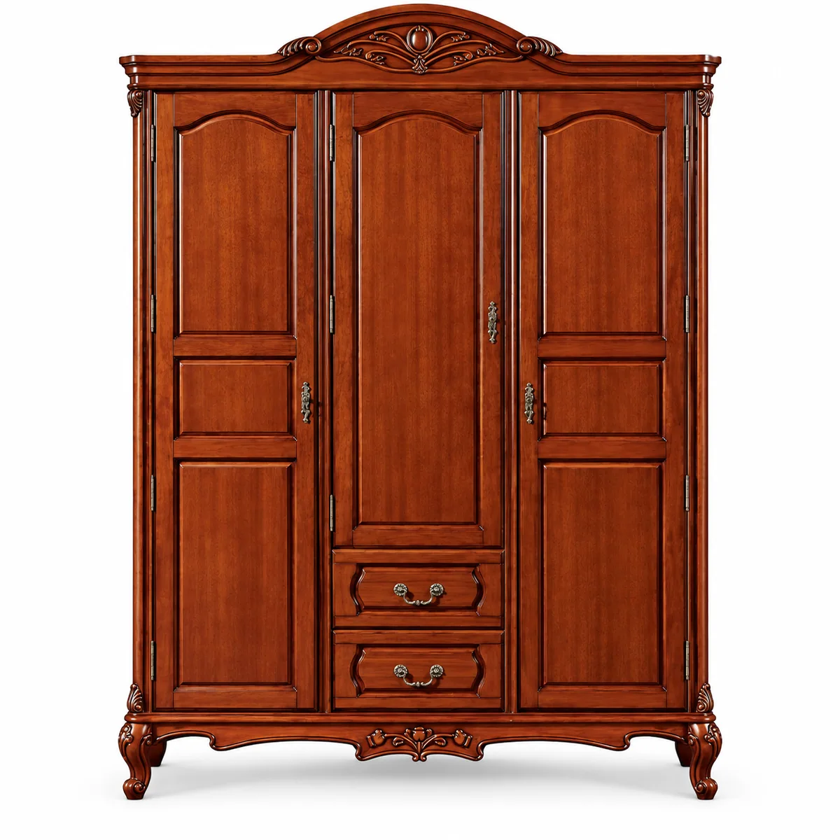 Carved Crown Wardrobe — front