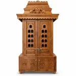 Carved Gopuram Mandir – solid teak, Teakwood Factory