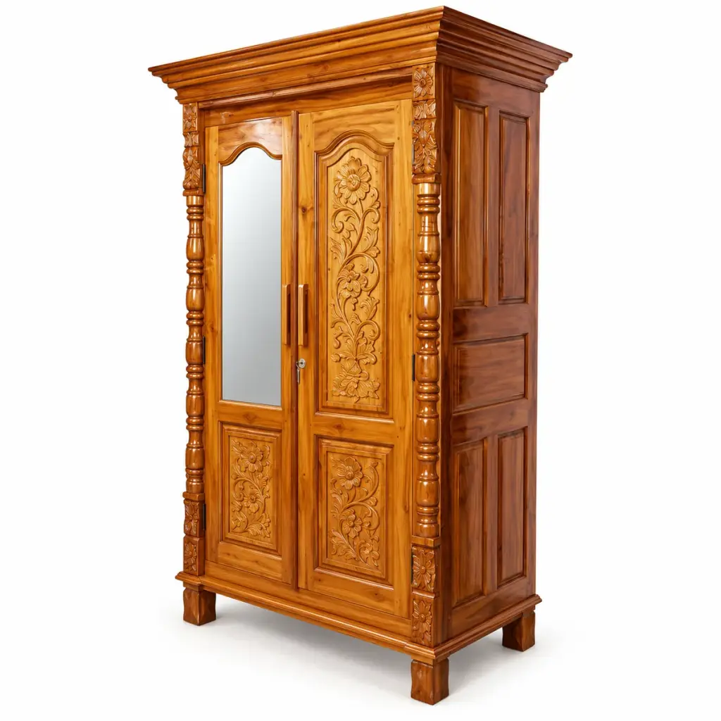Carved Mirror Almirah — photo 2