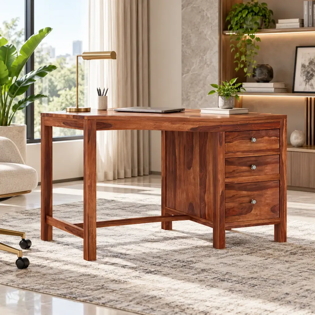Classic Pedestal Study Desk — photo 3