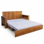 Convertible Teak Sofa Bed – solid teak, Teakwood Factory