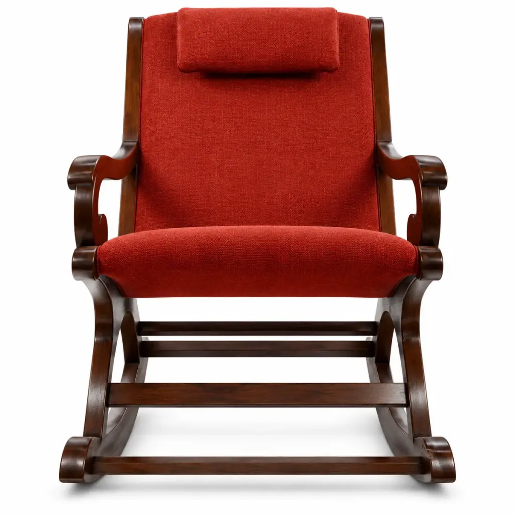 Crimson Cushioned Rocker — photo 1