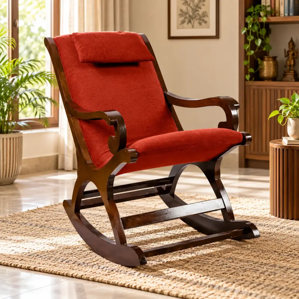 Crimson Cushioned Rocker — photo 3