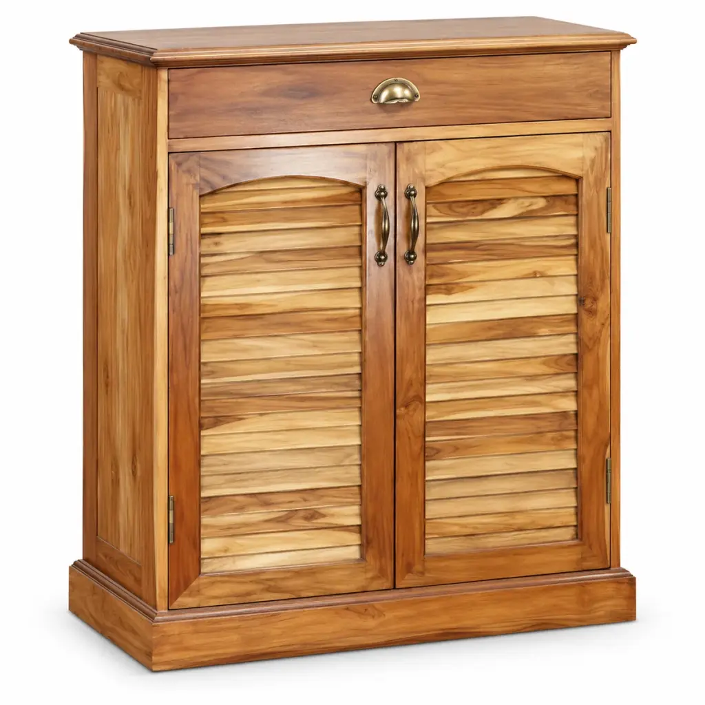 Drawer-Top Honey Shoe Cabinet — photo 2