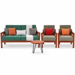 Emerald Cane Sofa Set – solid teak, Teakwood Factory