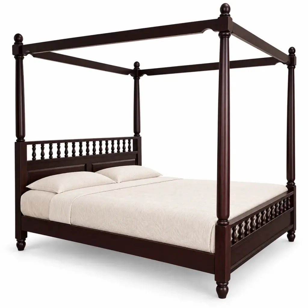 Espresso Canopy Bed — photo 2