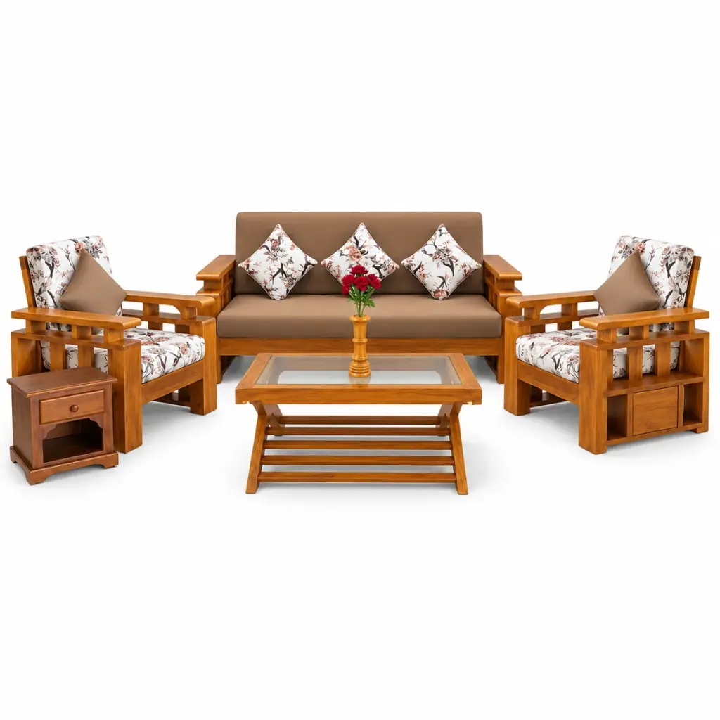 Floral Storage Sofa Set — photo 1