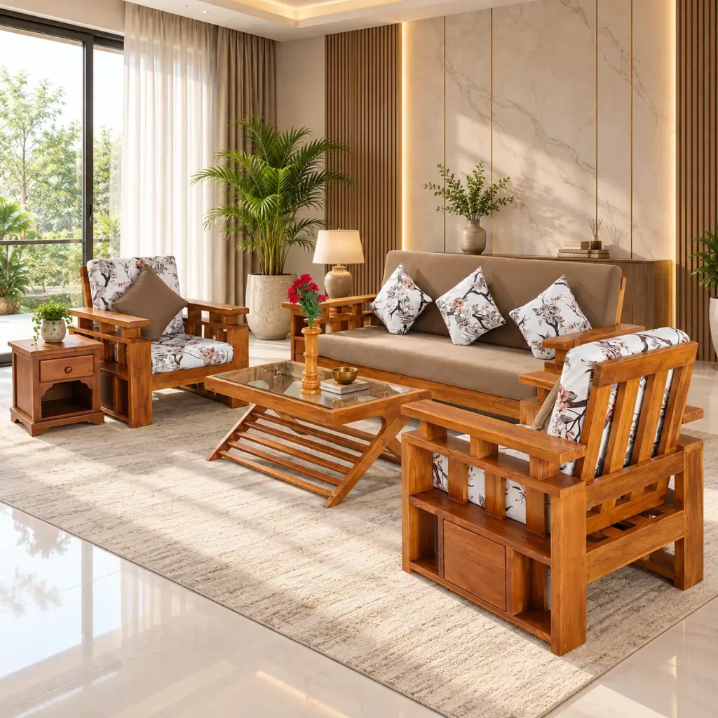 Floral Storage Sofa Set — photo 3