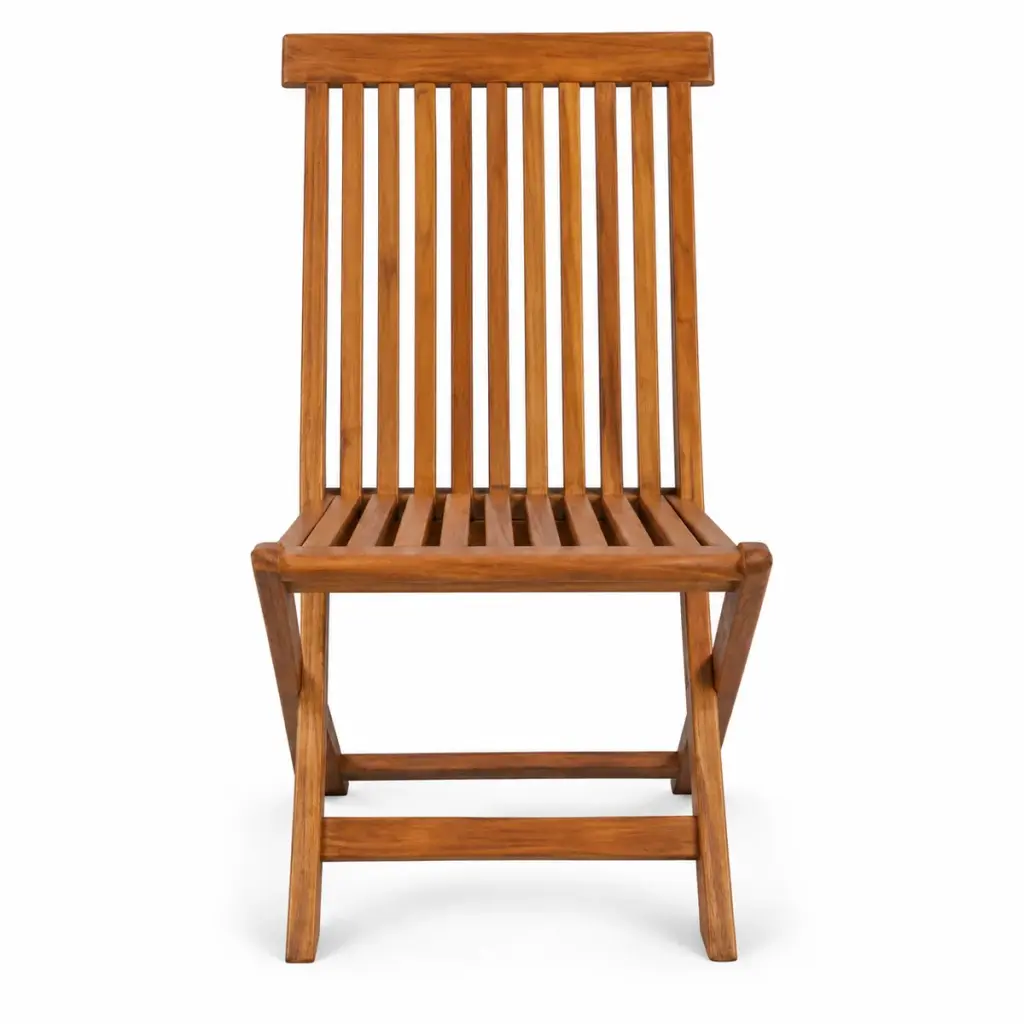 Folding Slatted Chair — photo 1