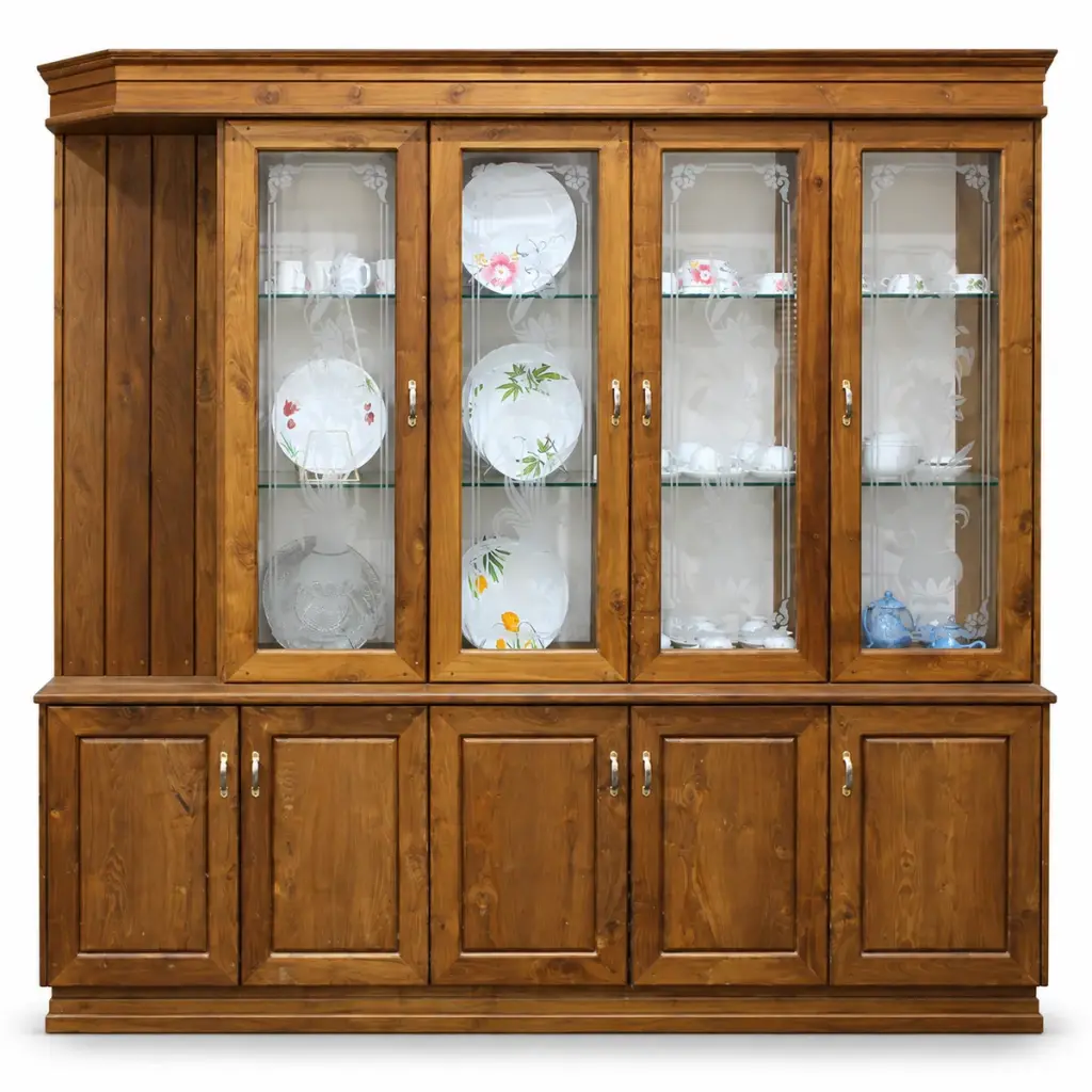 Four-Door Glass Crockery Unit — photo 1