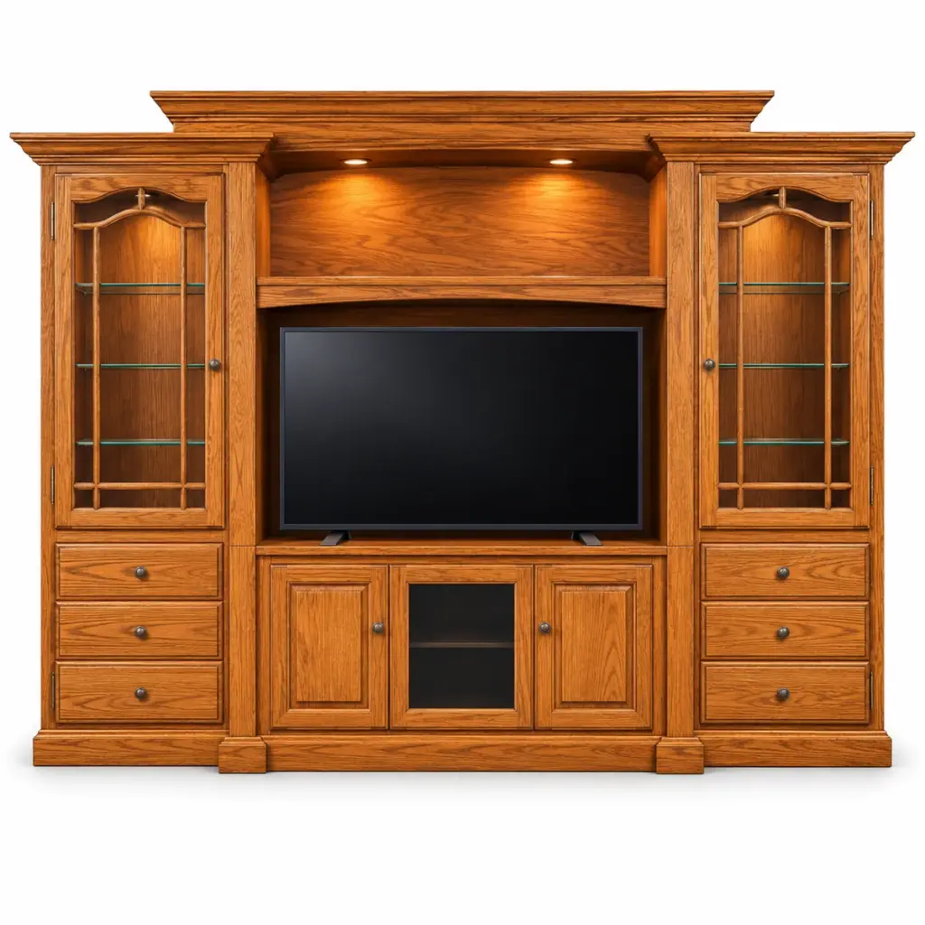 Glass-Display Entertainment Centre — photo 1