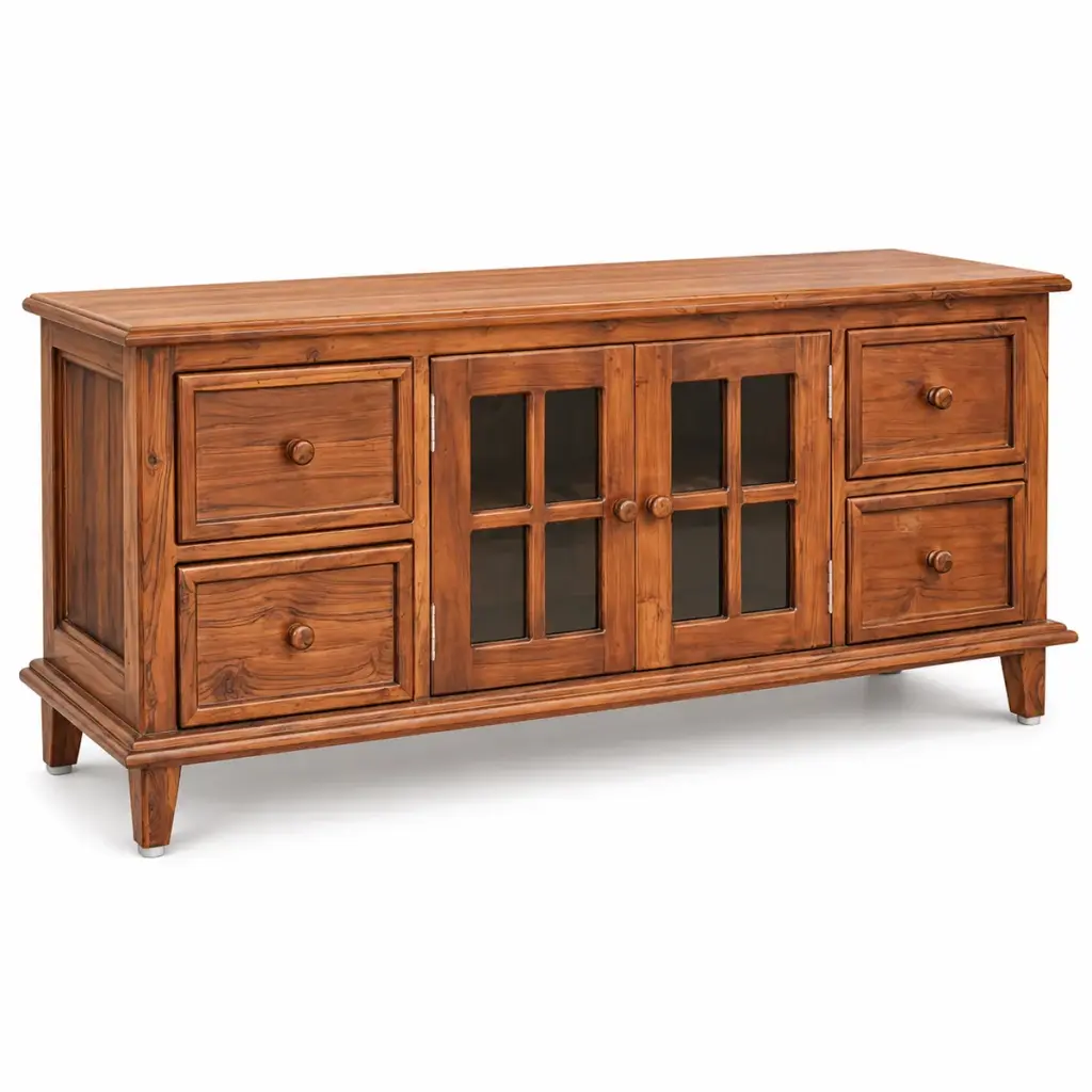 Glass-Door TV Console — photo 2