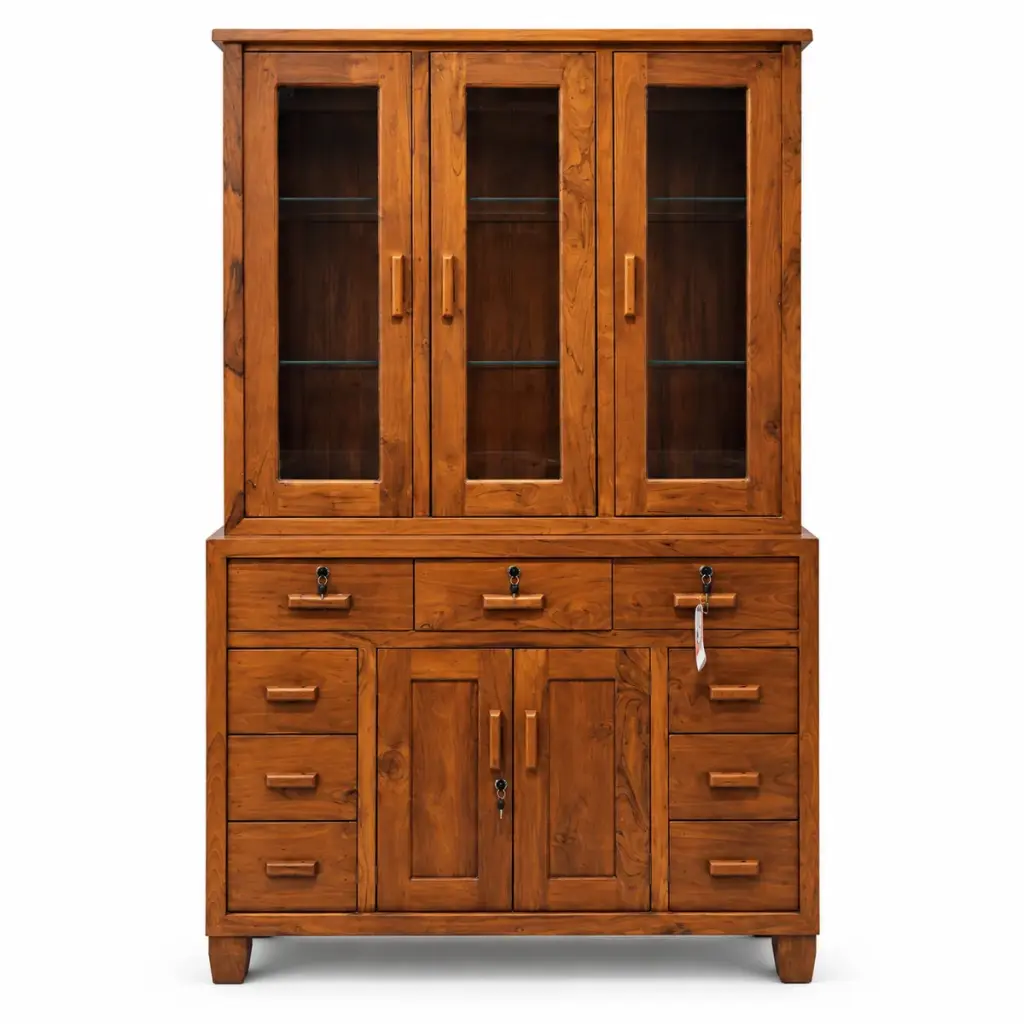Glass-Top Bureau Cabinet — photo 1