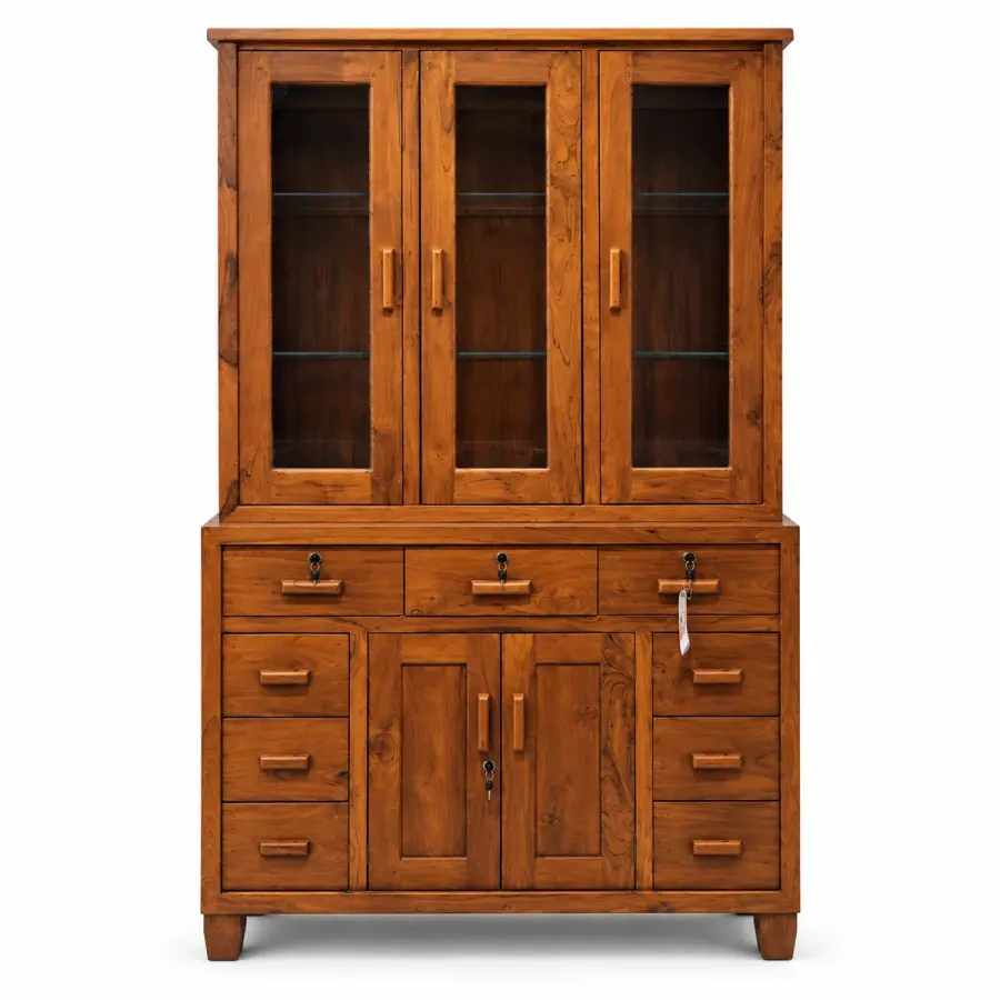 Glass-Top Bureau Cabinet