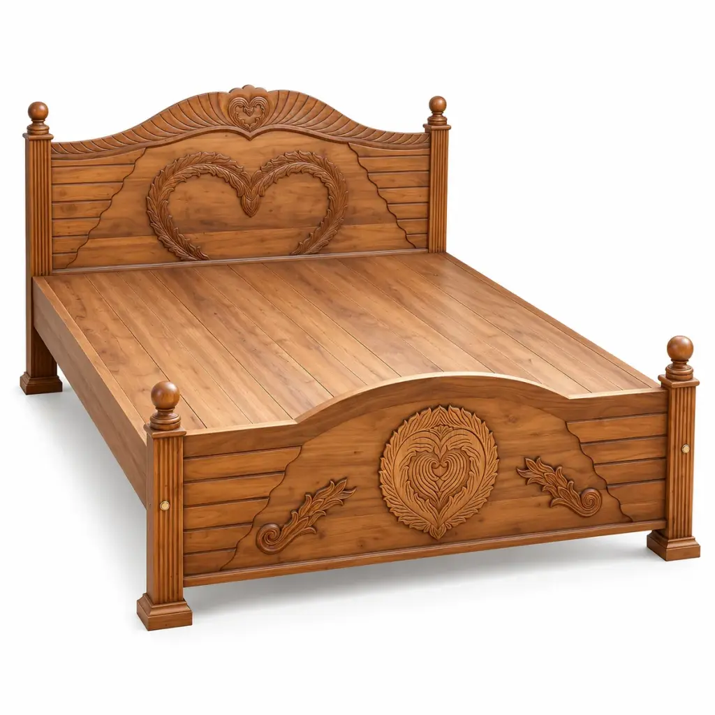 Heart-Carved Cot — photo 2