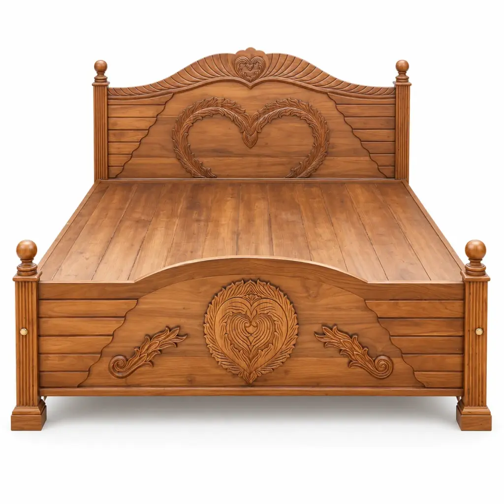 Heart-Carved Cot — photo 1