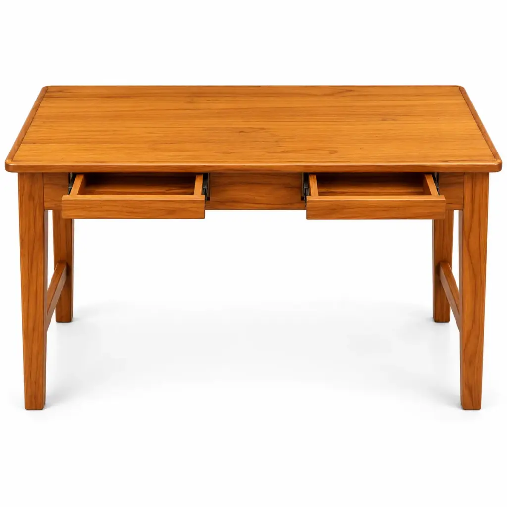 Honey Teak Desk & Chair Set — photo 1