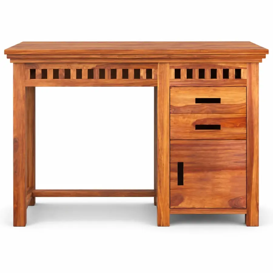 Jaali Apron Pedestal Desk