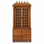 Jaali Door Floor Mandir – solid teak, Teakwood Factory