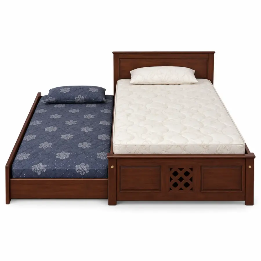 Jaali Panel Trundle Bed