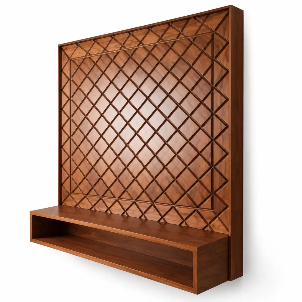 Lattice Wall TV Panel — photo 2