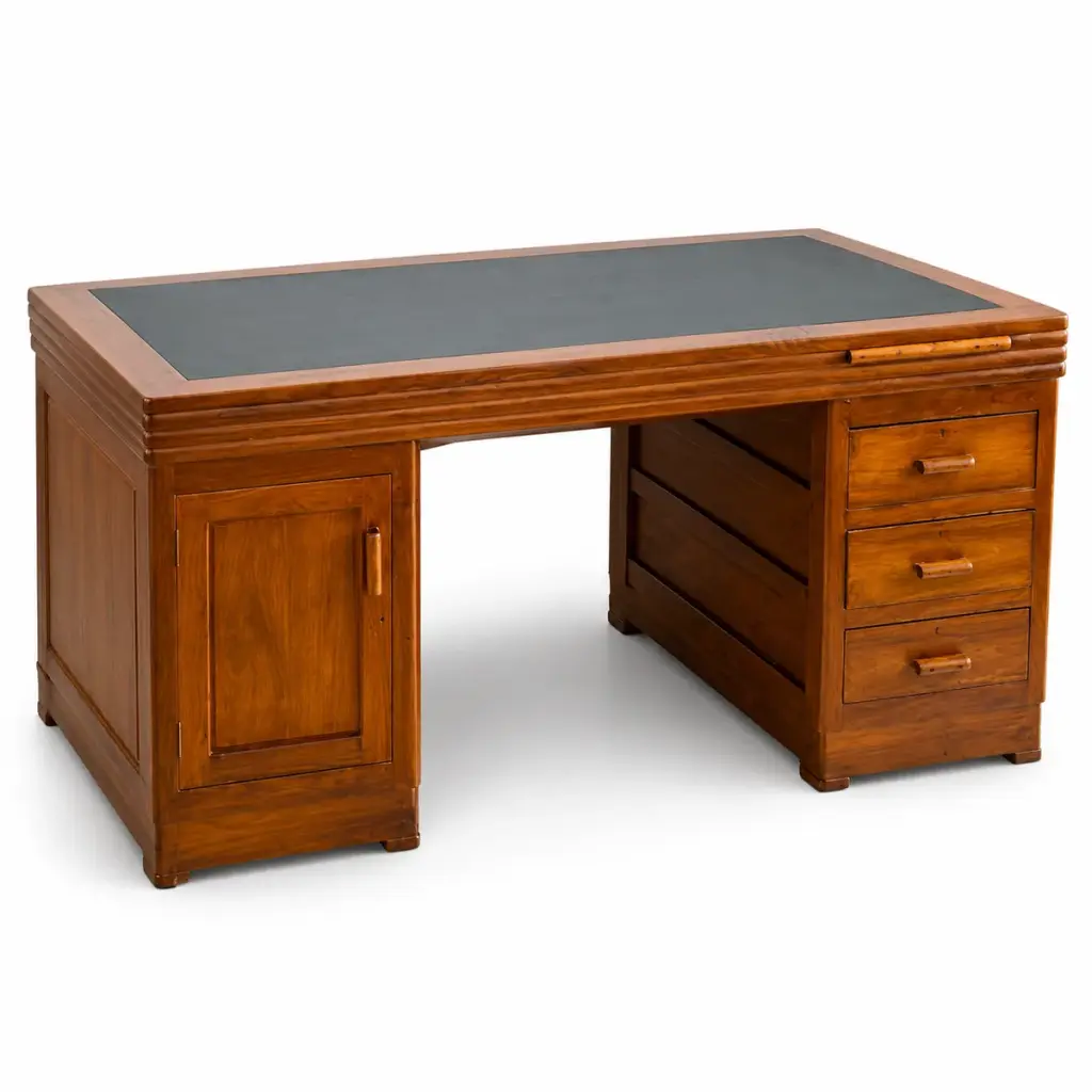 Leather-Top Executive Desk — photo 2