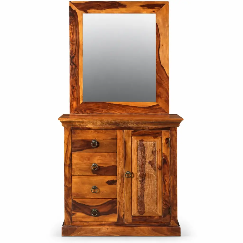 Live-Edge Mirror Dresser — photo 1