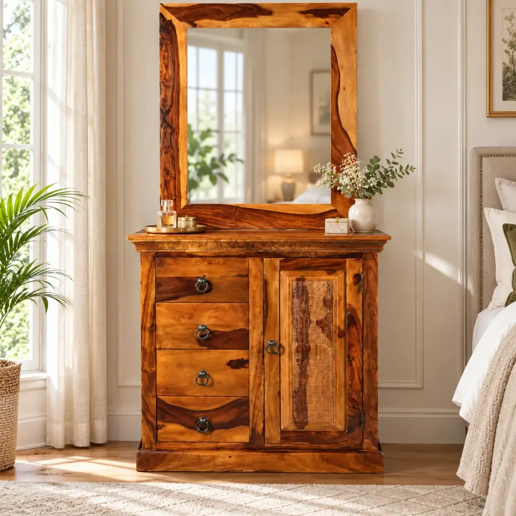 Live-Edge Mirror Dresser — photo 3