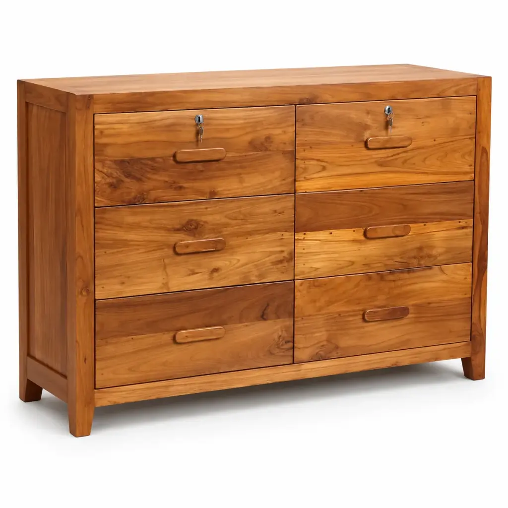 Lockable Six-Drawer Chest — photo 2