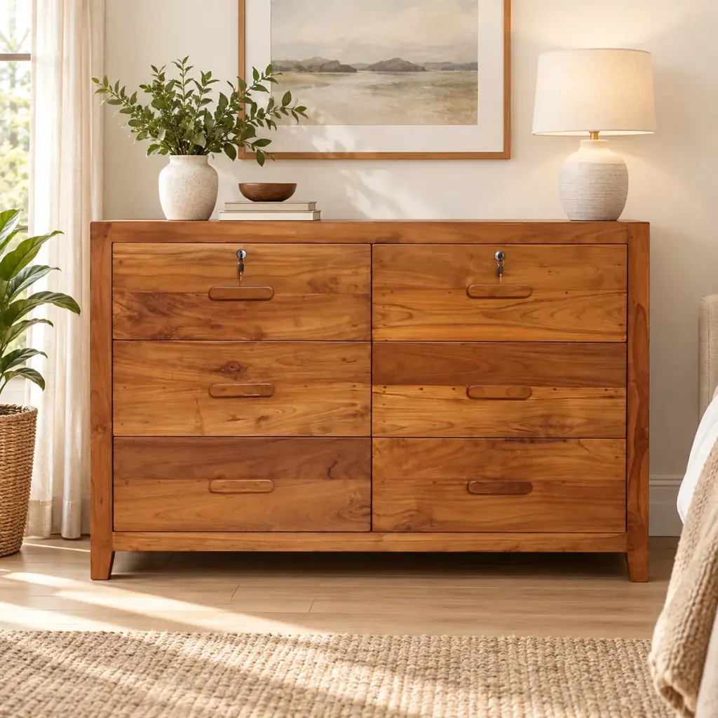 Lockable Six-Drawer Chest — photo 3